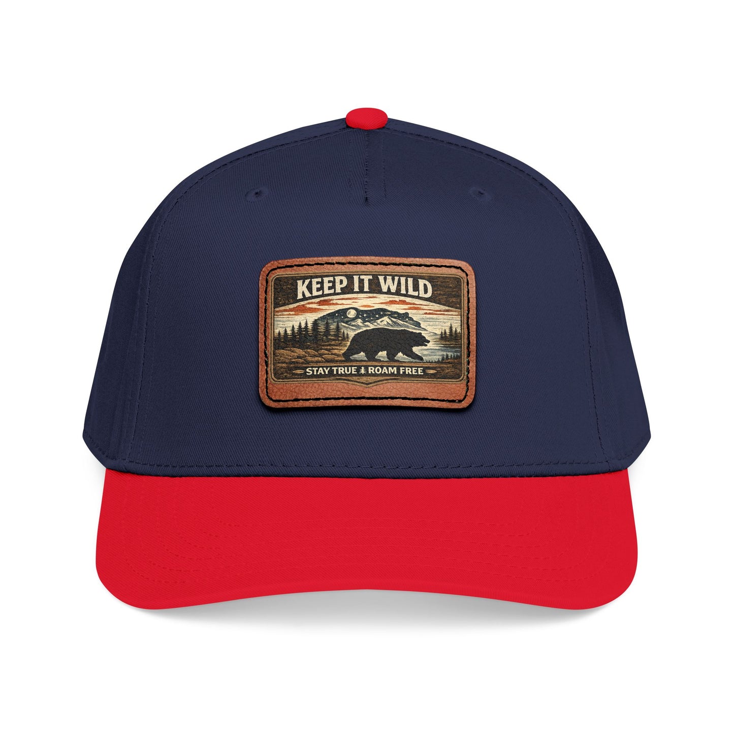 Keep It Wild Leather Patch  — Outdoor Adventure Trucker Hat