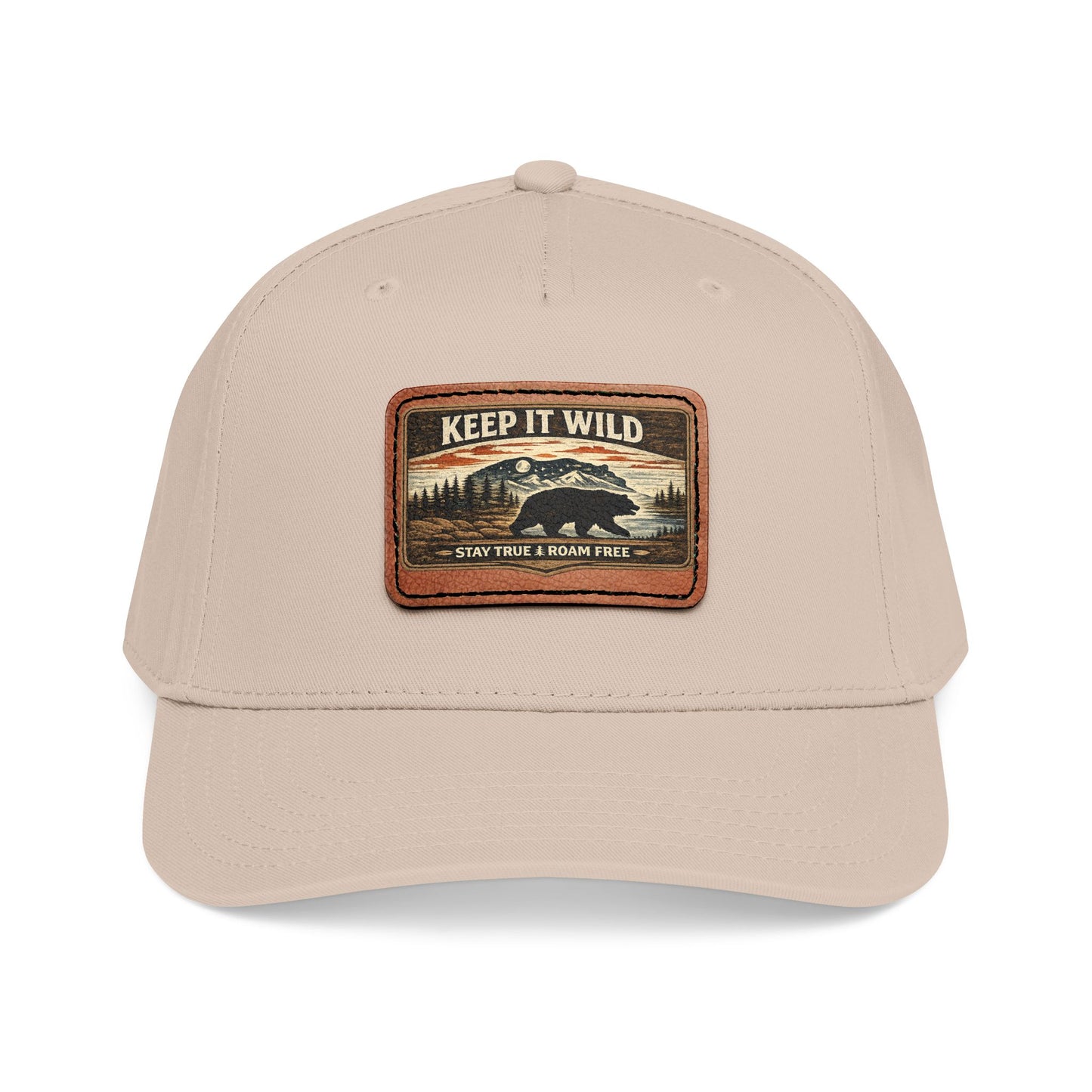 Keep It Wild Leather Patch  — Outdoor Adventure Trucker Hat