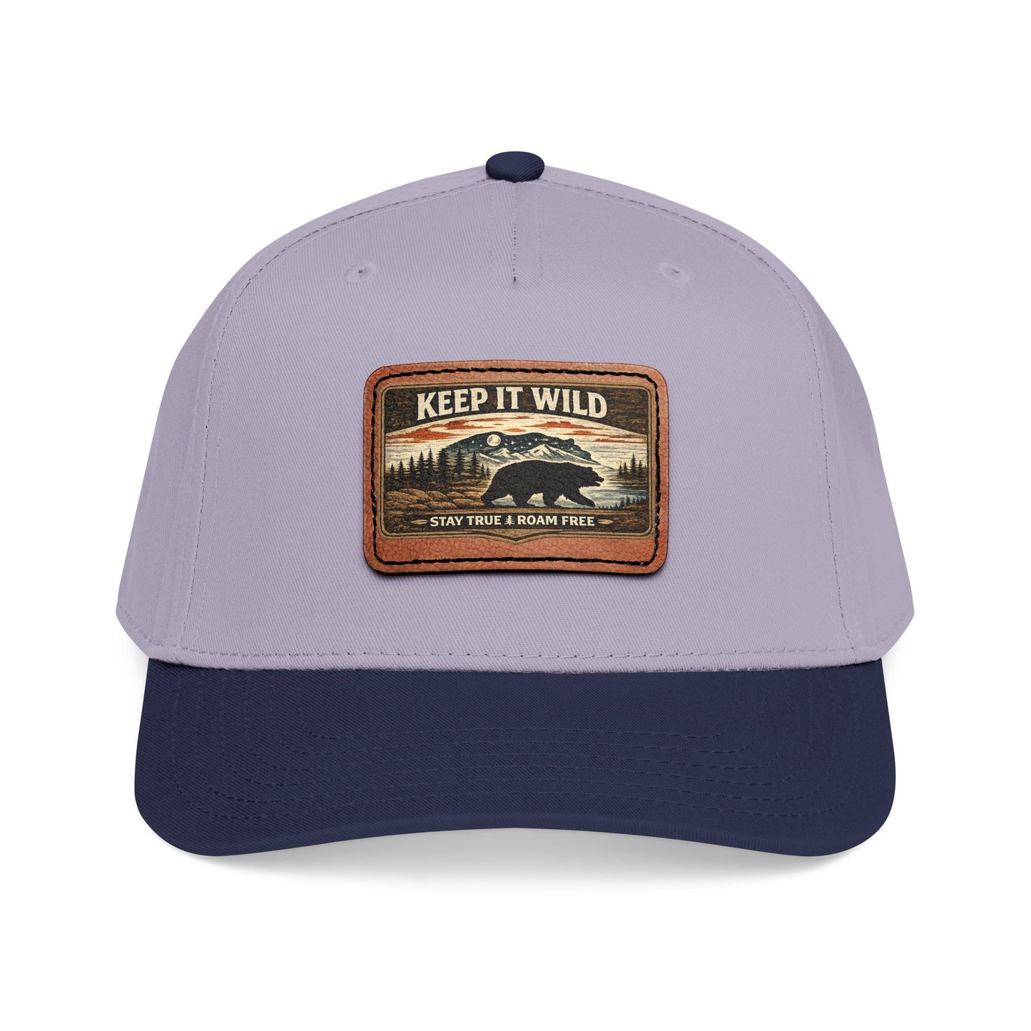 Keep It Wild Leather Patch  — Outdoor Adventure Trucker Hat