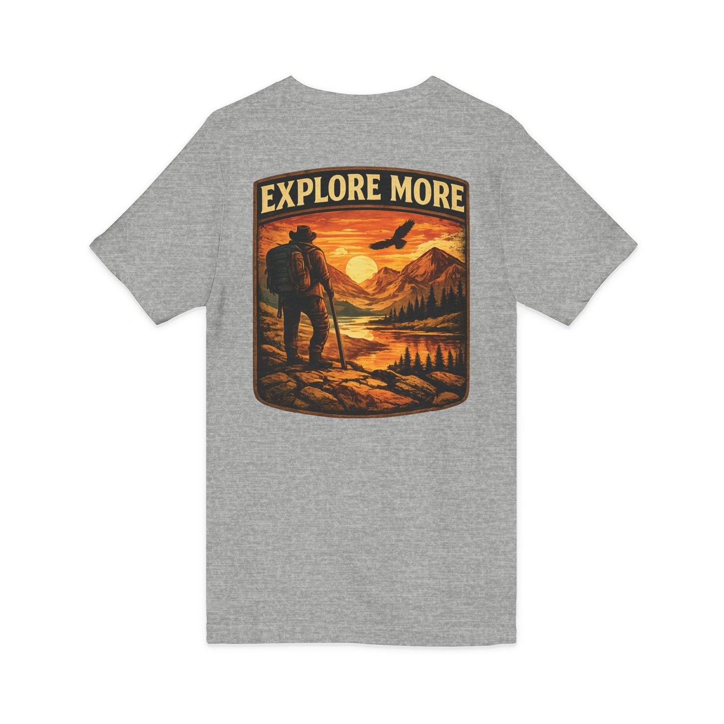 Explore More V-Neck Tee — Adventure Hiking Graphic Shirt