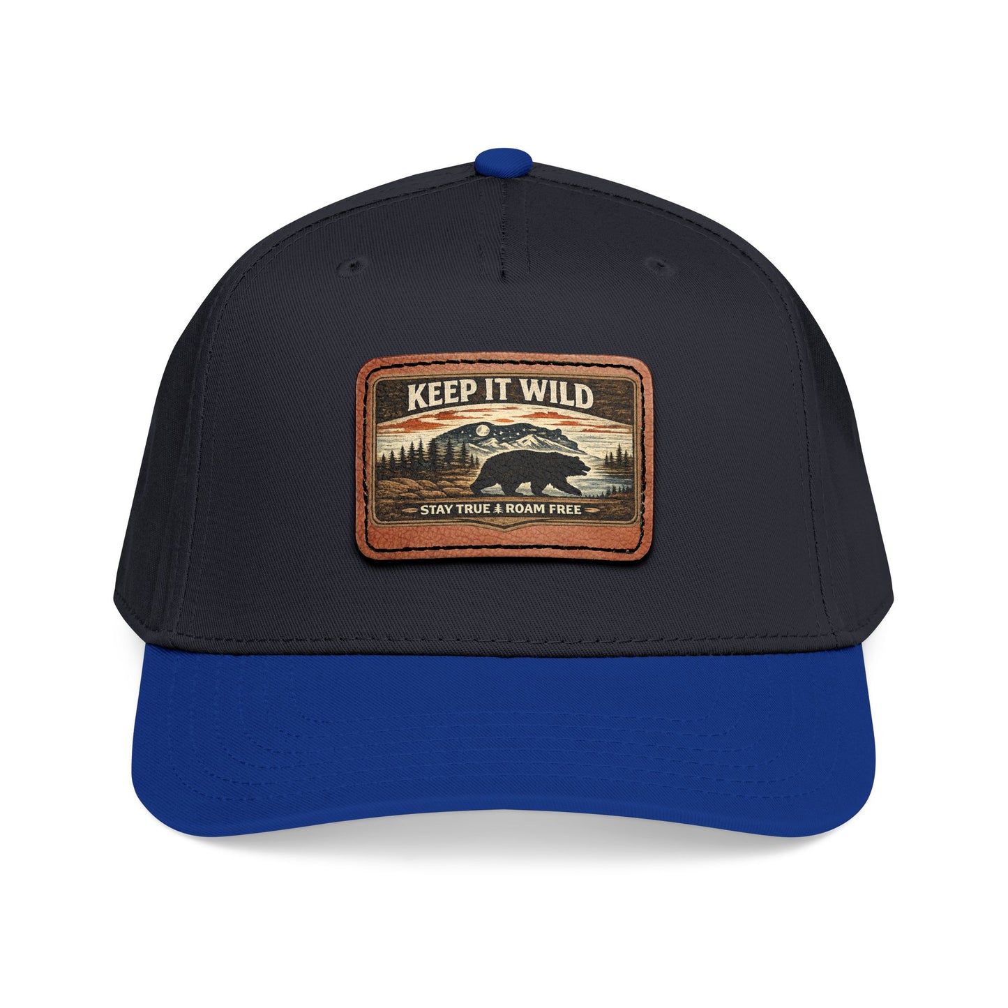 Keep It Wild Leather Patch  — Outdoor Adventure Trucker Hat