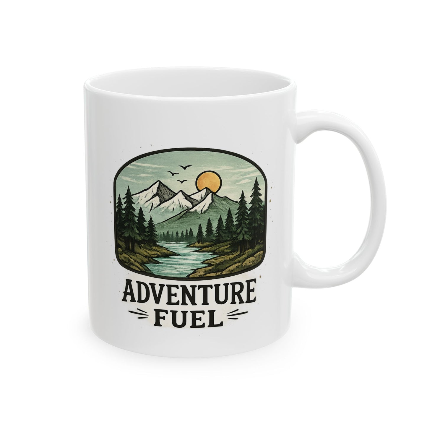 Adventure Pine Forest Mug | Nature Camping Scenic Ceramic Mug