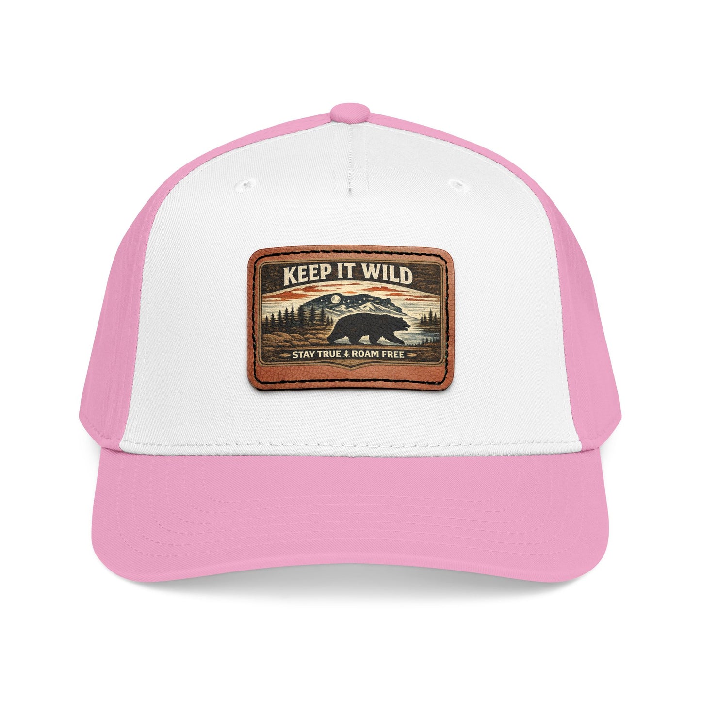 Keep It Wild Leather Patch  — Outdoor Adventure Trucker Hat