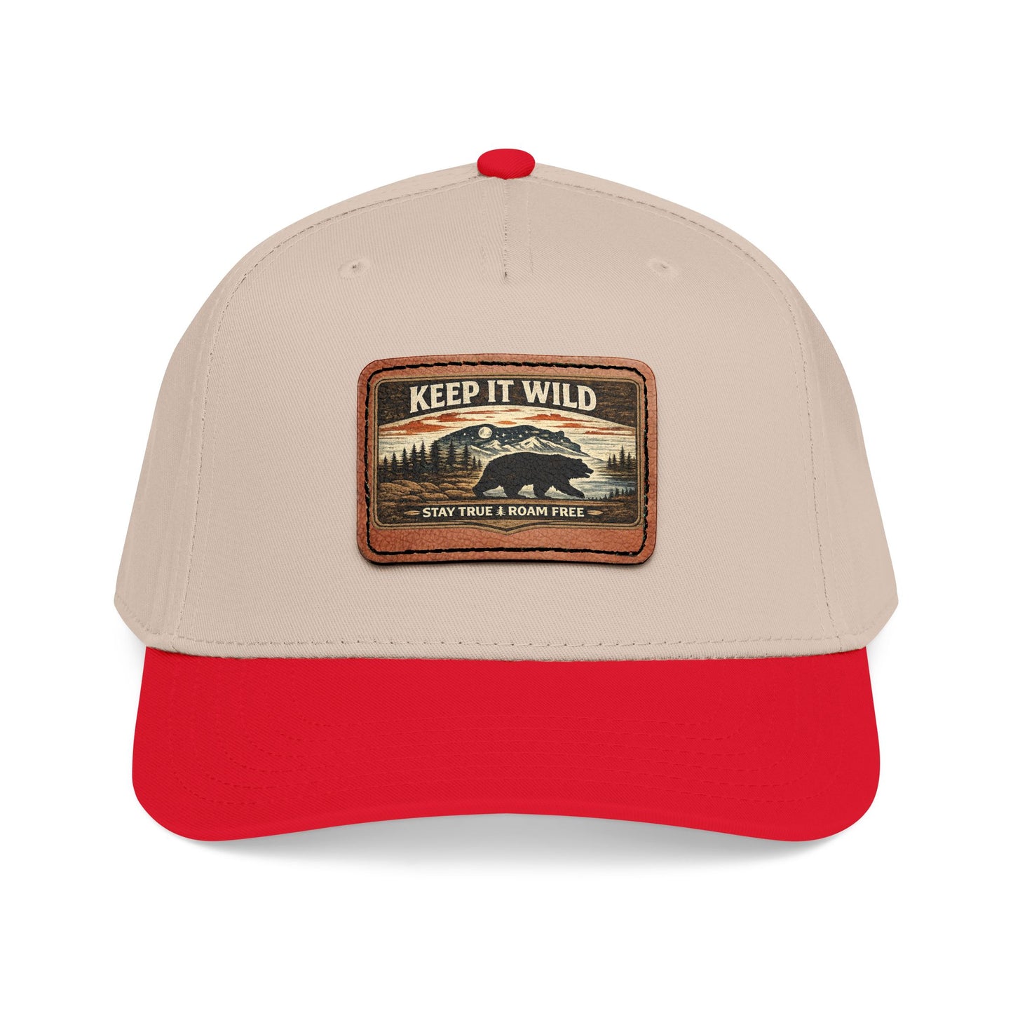 Keep It Wild Leather Patch  — Outdoor Adventure Trucker Hat