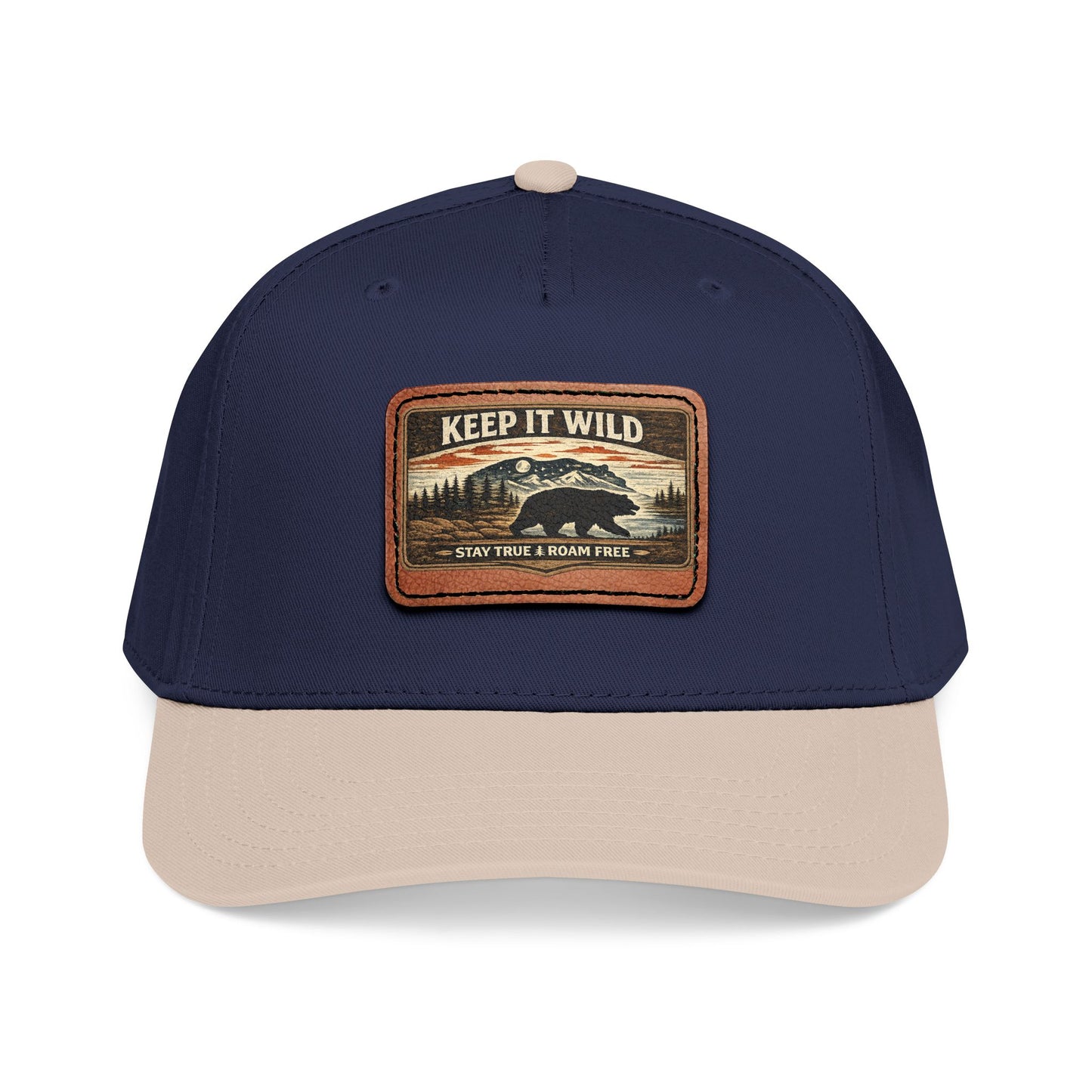 Keep It Wild Leather Patch  — Outdoor Adventure Trucker Hat