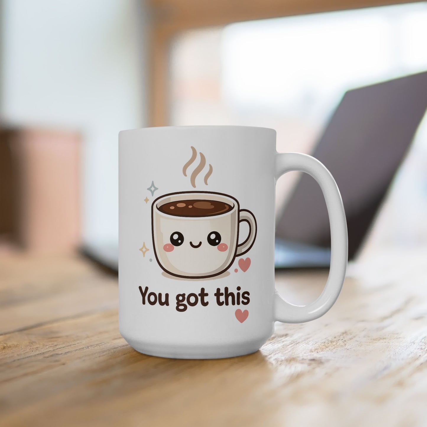 You got this Mug | Cute Smiling Kawaii Ceramic Coffee Cup