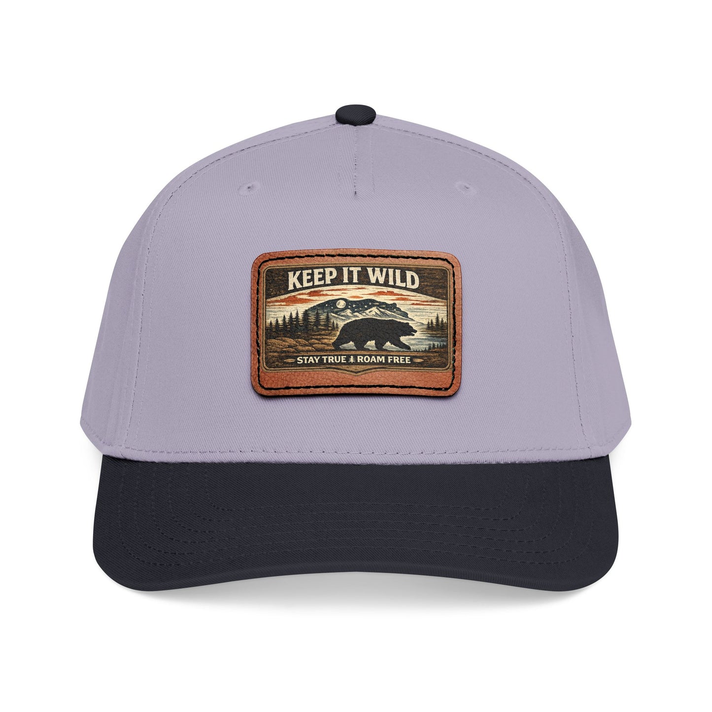 Keep It Wild Leather Patch  — Outdoor Adventure Trucker Hat