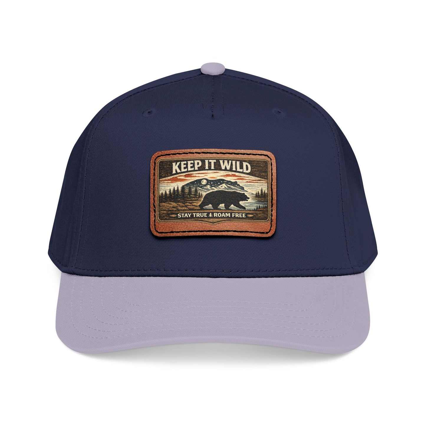 Keep It Wild Leather Patch  — Outdoor Adventure Trucker Hat