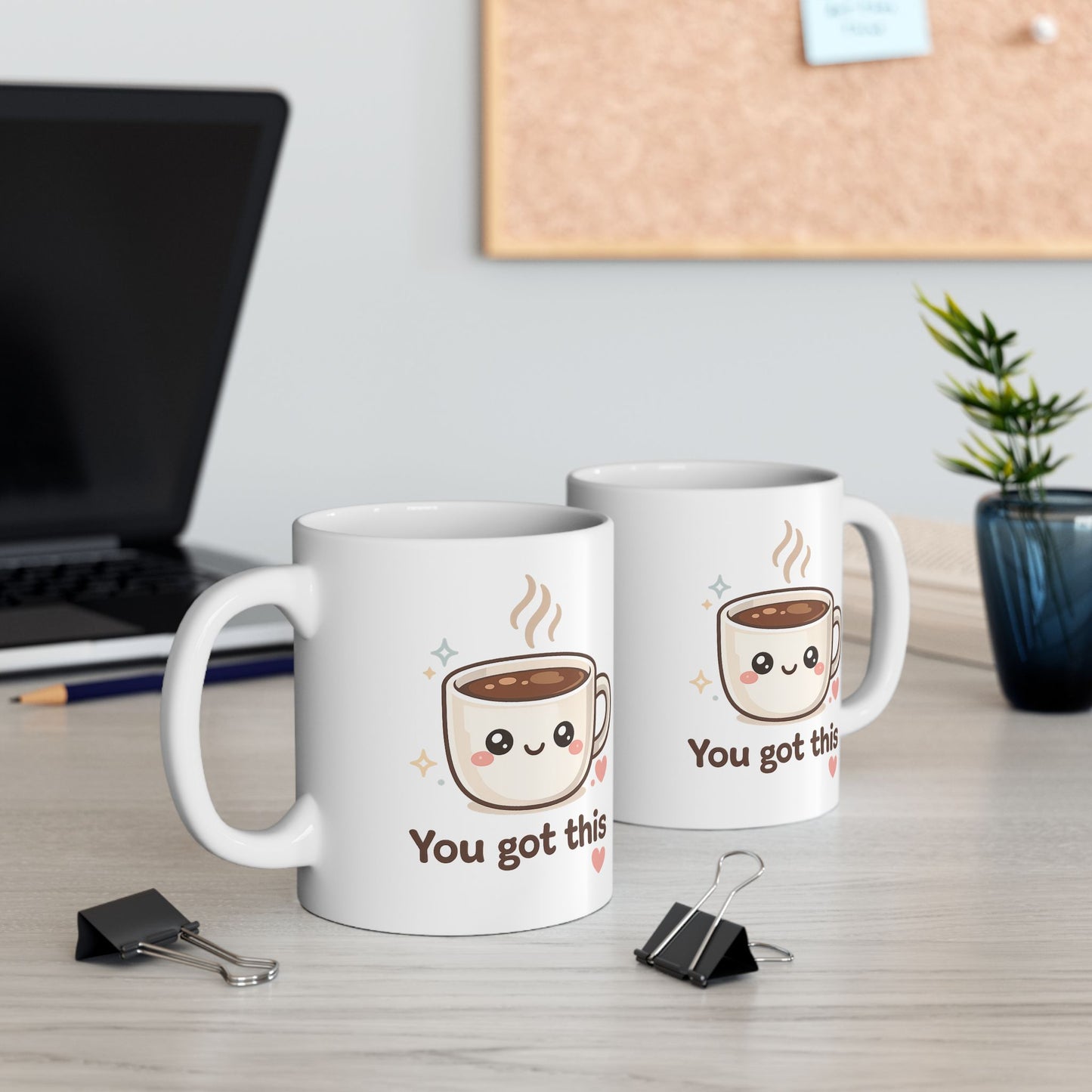 You got this Mug | Cute Smiling Kawaii Ceramic Coffee Cup
