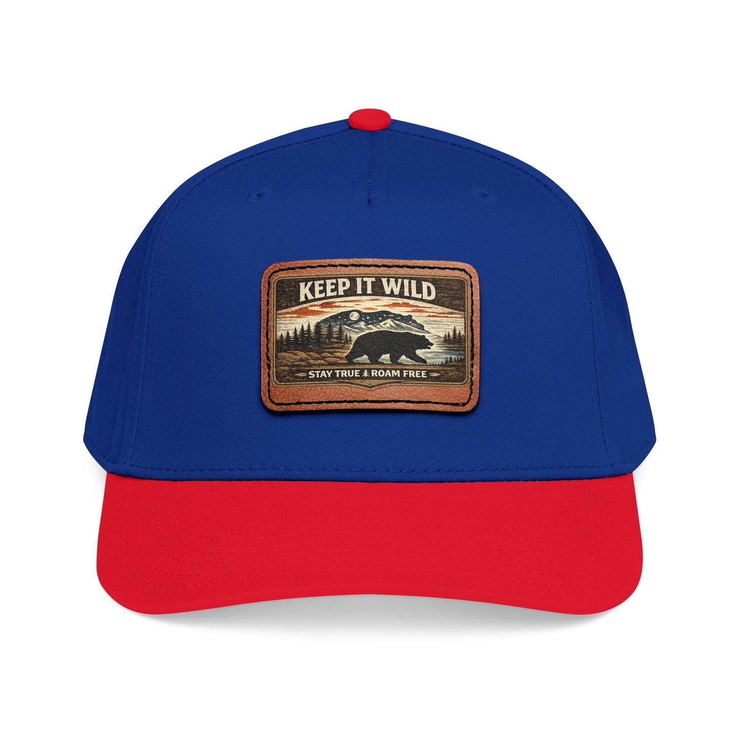 Keep It Wild Leather Patch  — Outdoor Adventure Trucker Hat