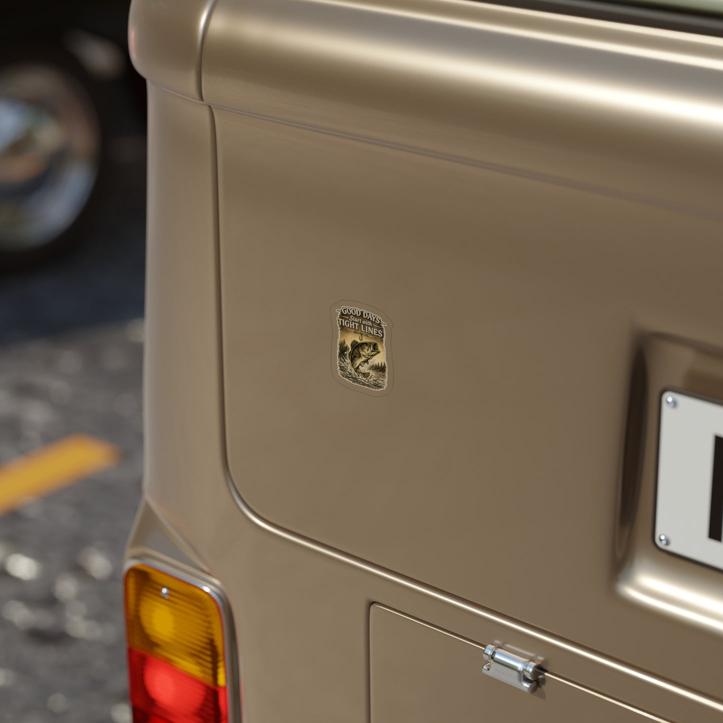 "Good Days Start with Tight Lines" Die-Cut Outdoor Vinyl
