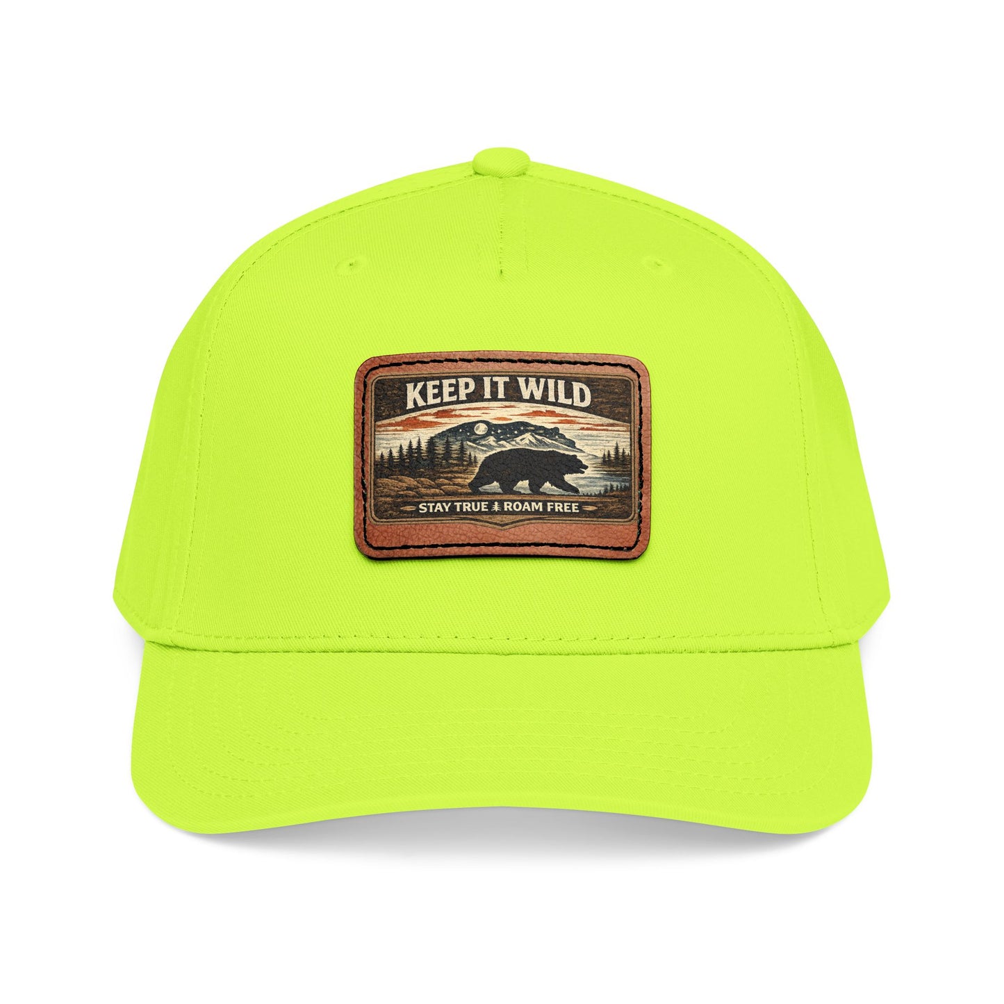 Keep It Wild Leather Patch  — Outdoor Adventure Trucker Hat