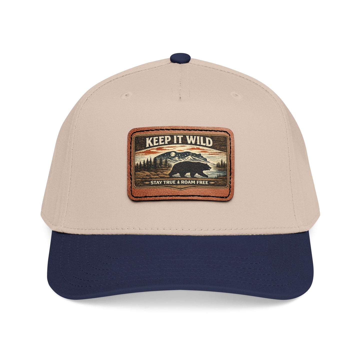 Keep It Wild Leather Patch  — Outdoor Adventure Trucker Hat