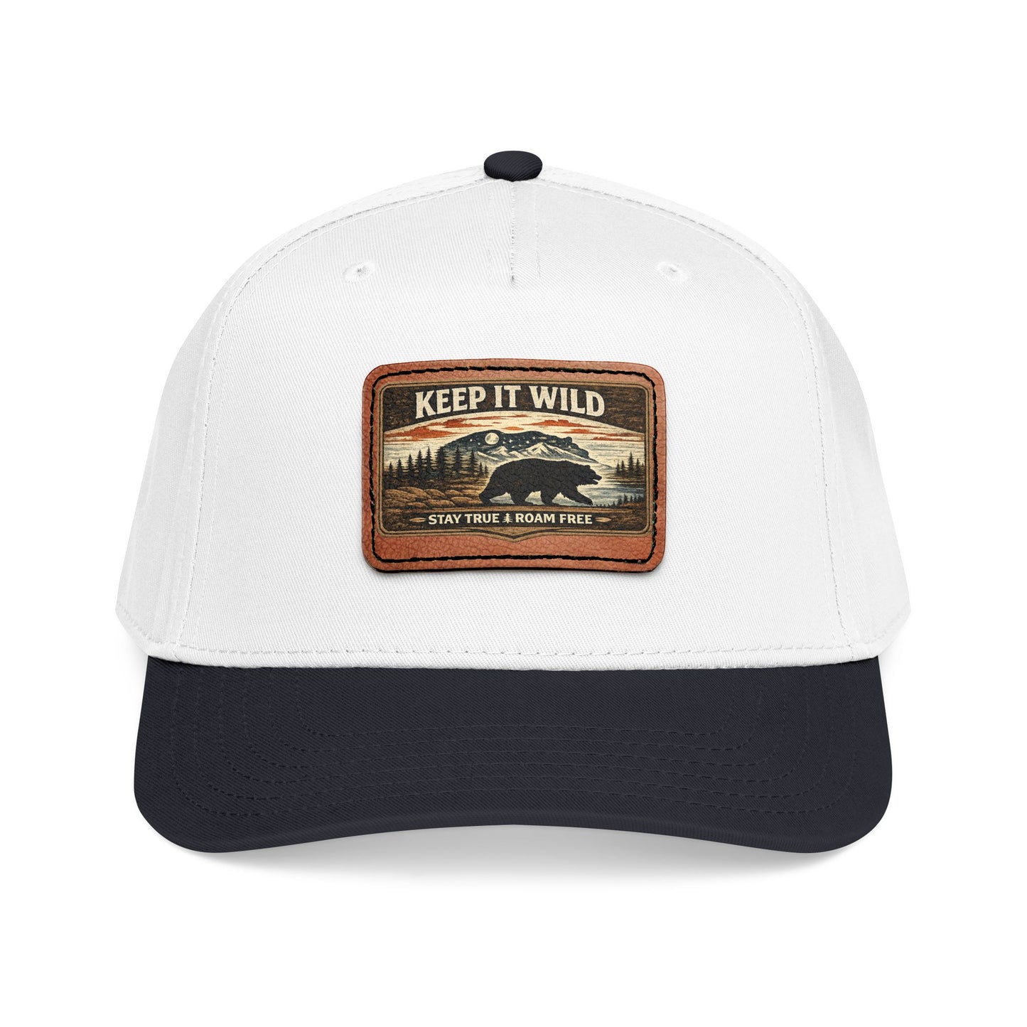 Keep It Wild Leather Patch  — Outdoor Adventure Trucker Hat