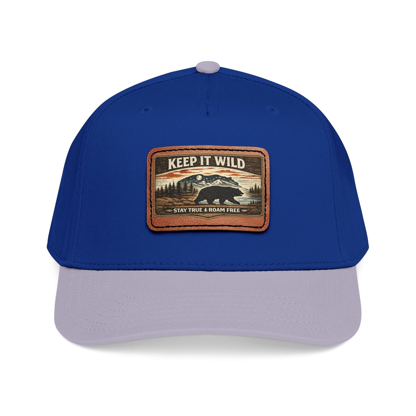 Keep It Wild Leather Patch  — Outdoor Adventure Trucker Hat