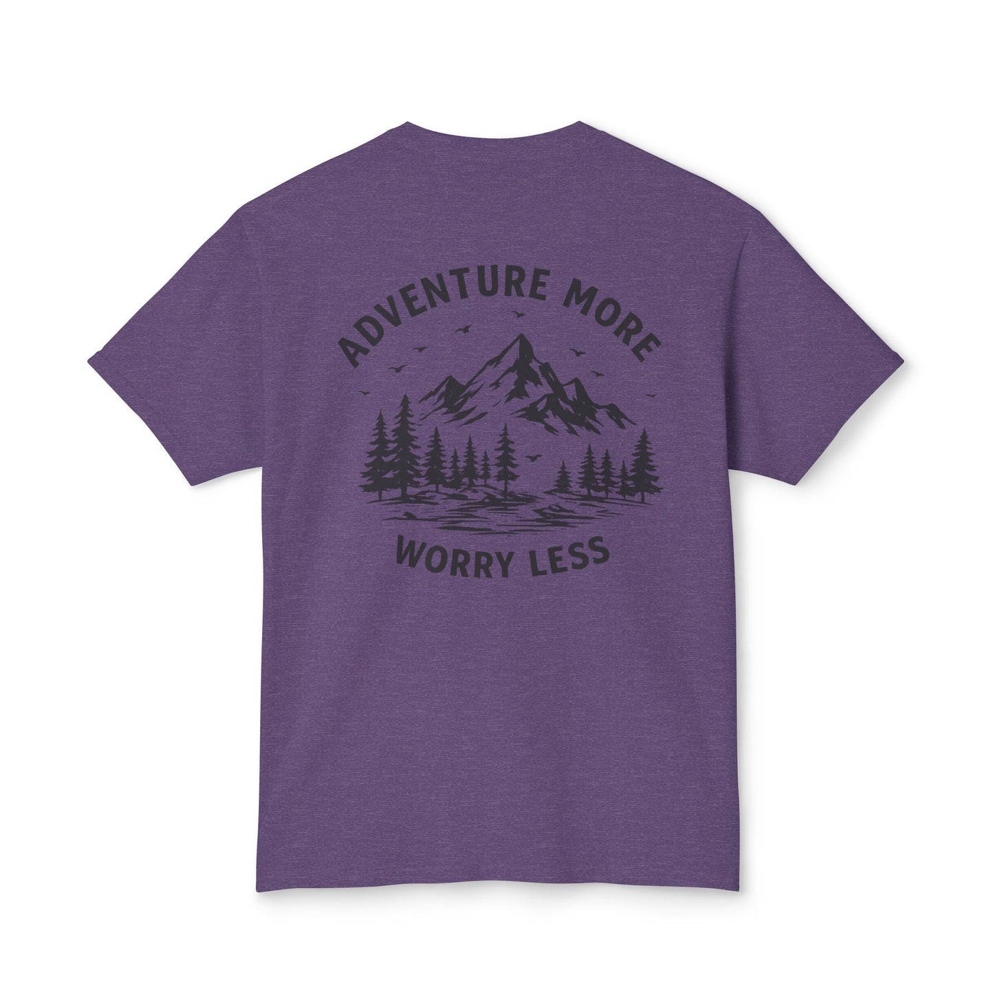 Adventure More, Worry Less Mountain Graphic T-Shirt