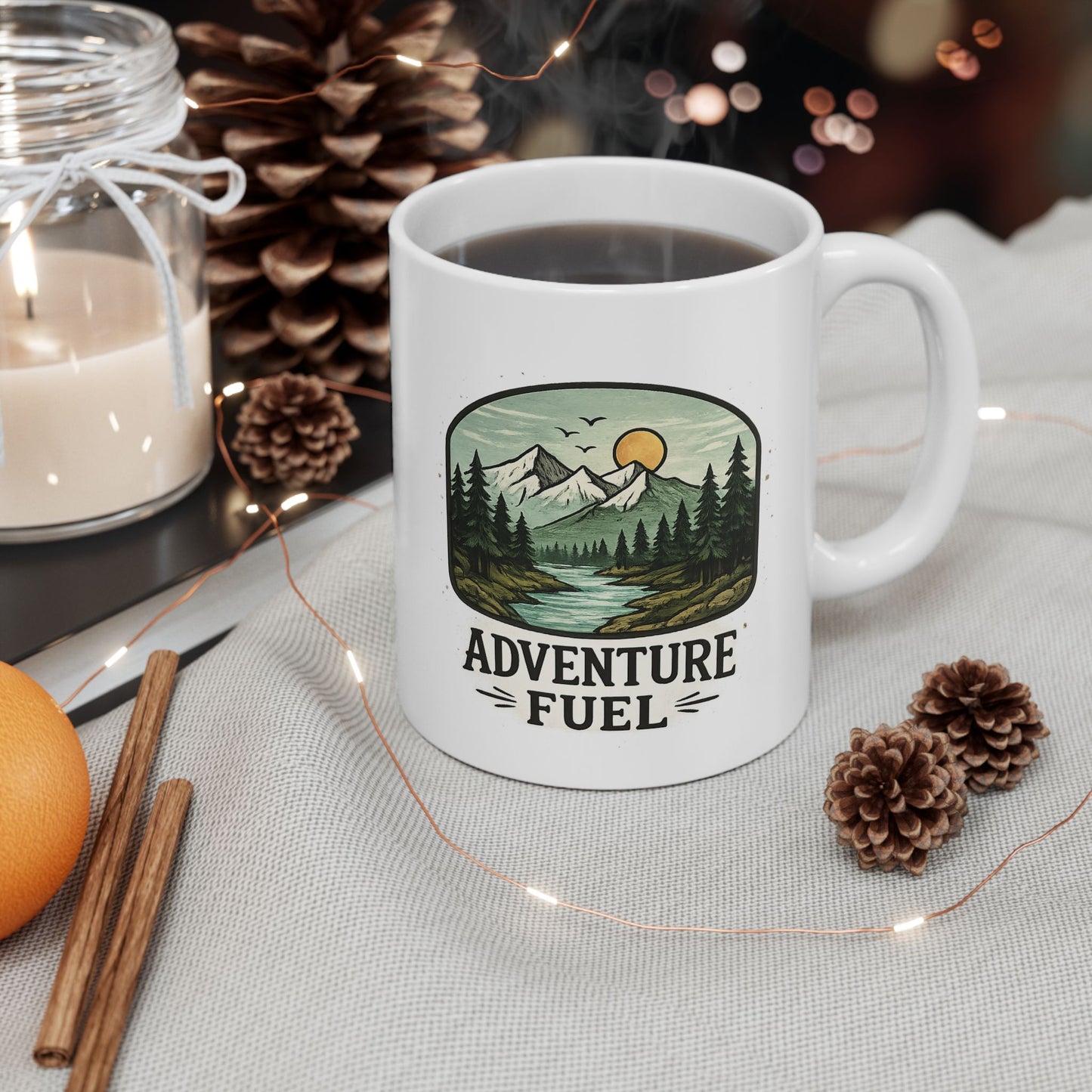 Adventure Pine Forest Mug | Nature Camping Scenic Ceramic Mug