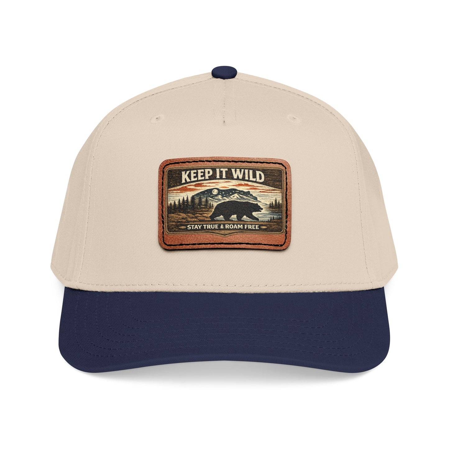 Keep It Wild Leather Patch  — Outdoor Adventure Trucker Hat