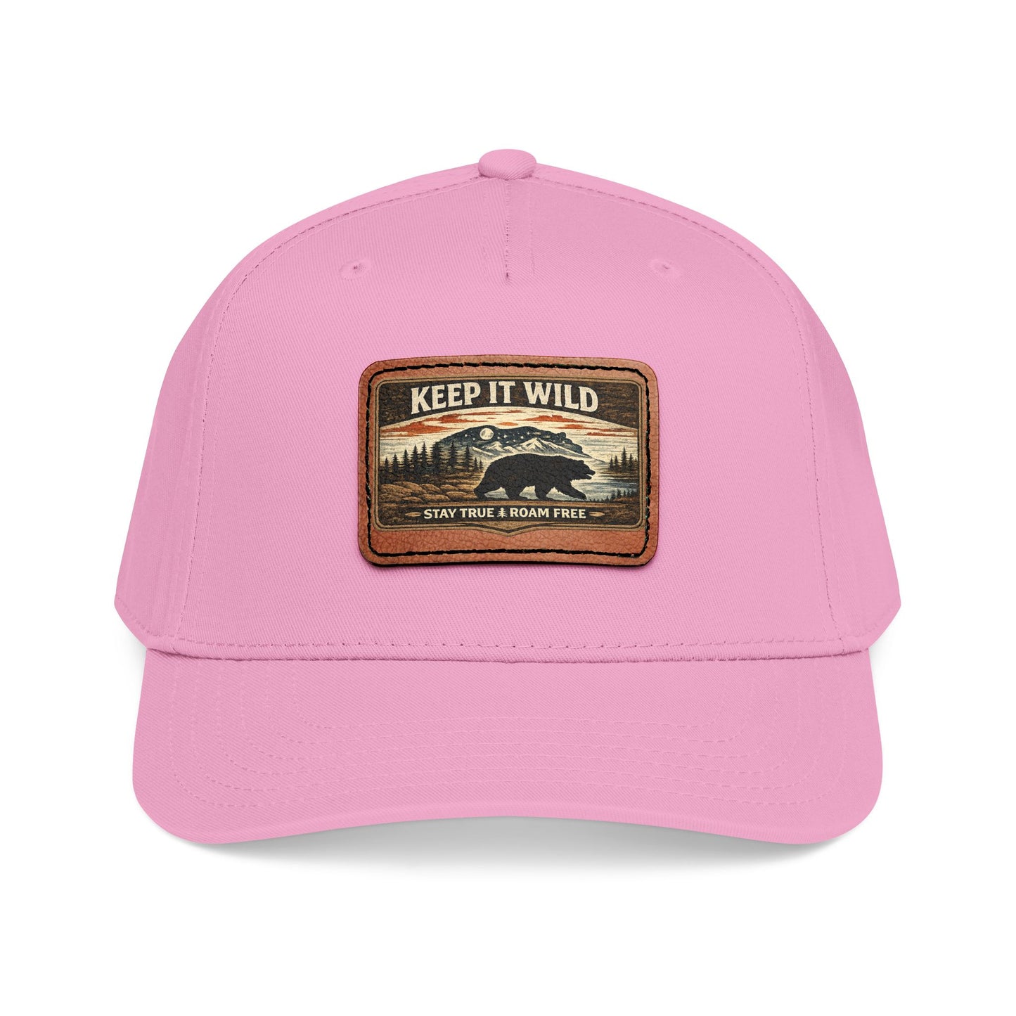 Keep It Wild Leather Patch  — Outdoor Adventure Trucker Hat