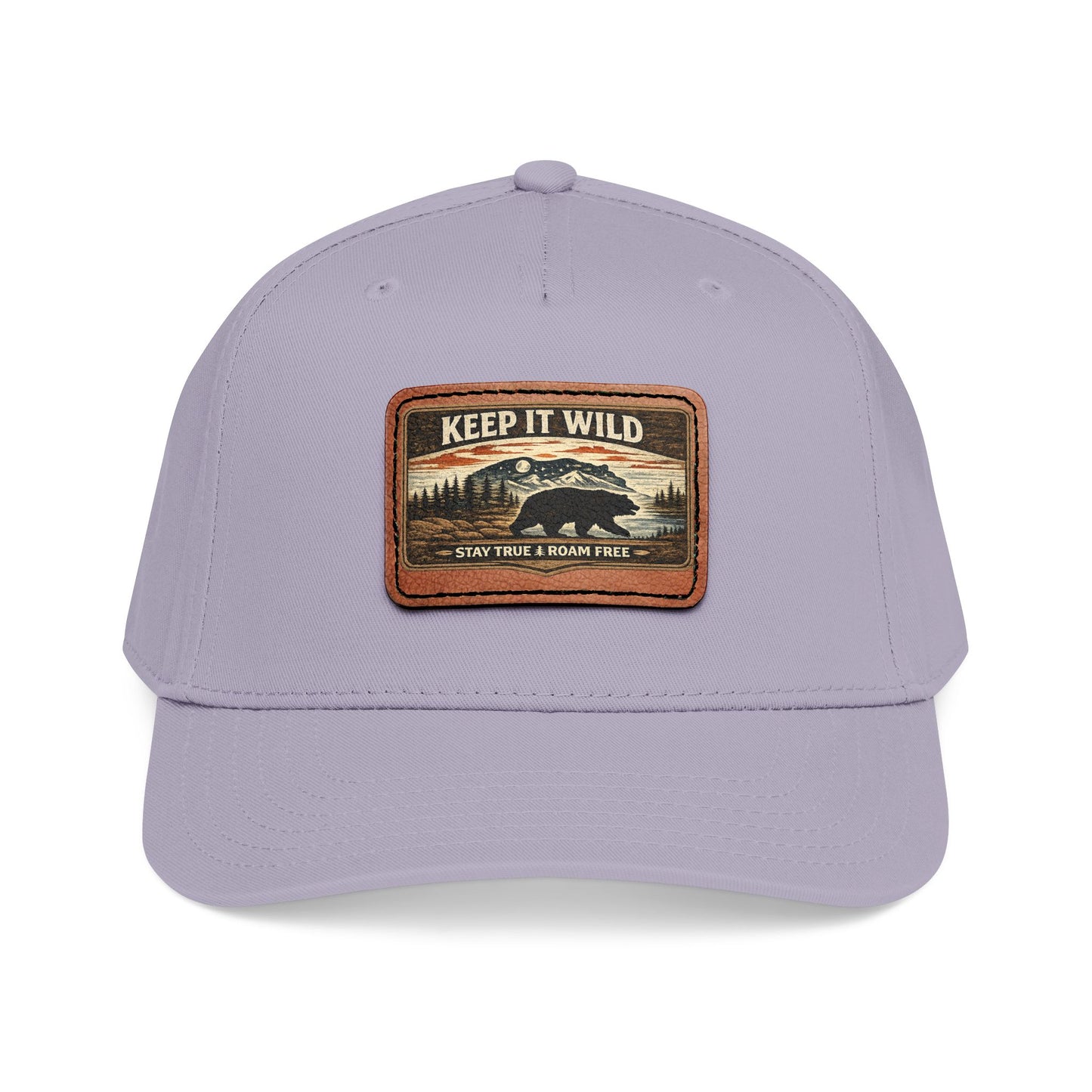Keep It Wild Leather Patch  — Outdoor Adventure Trucker Hat
