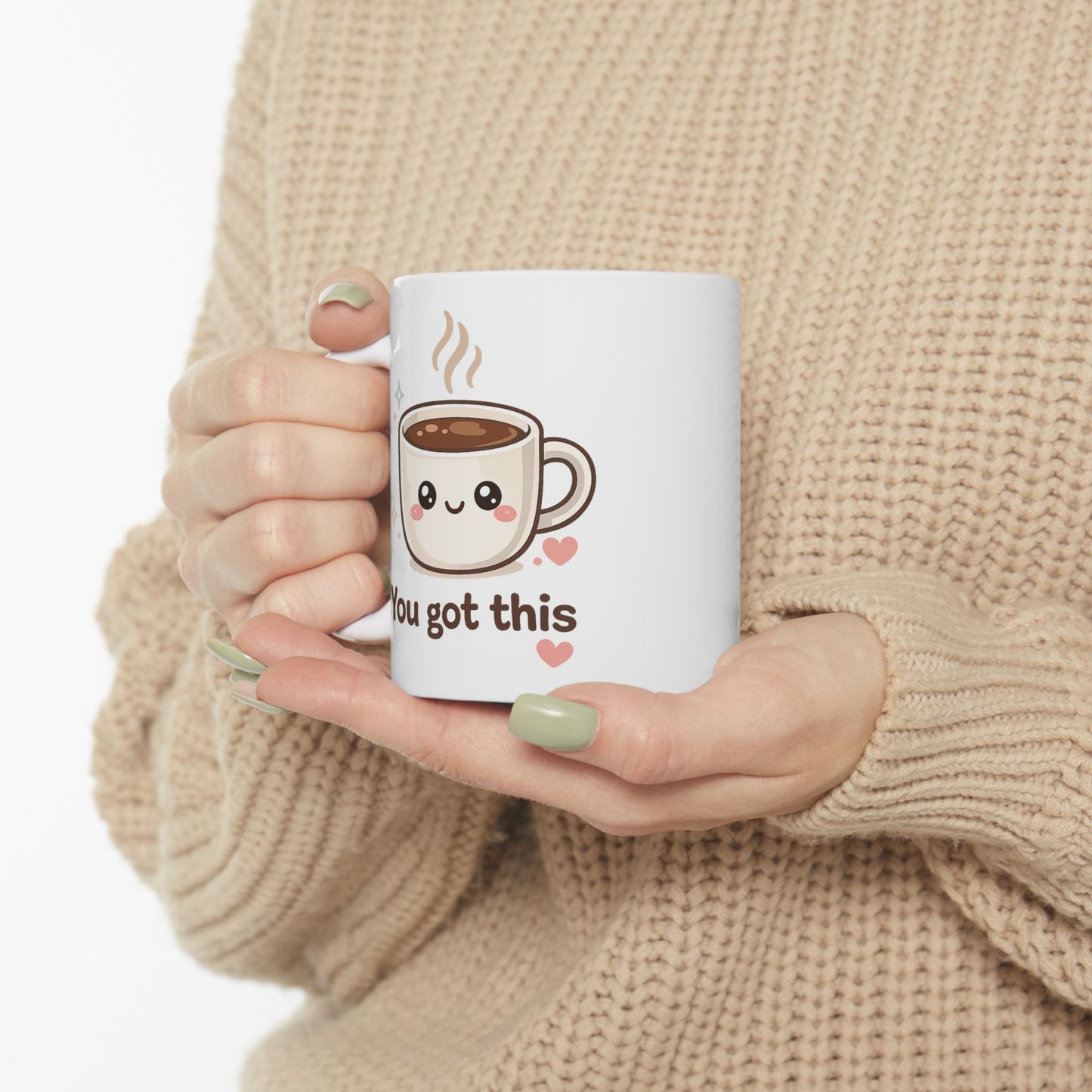 You got this Mug | Cute Smiling Kawaii Ceramic Coffee Cup