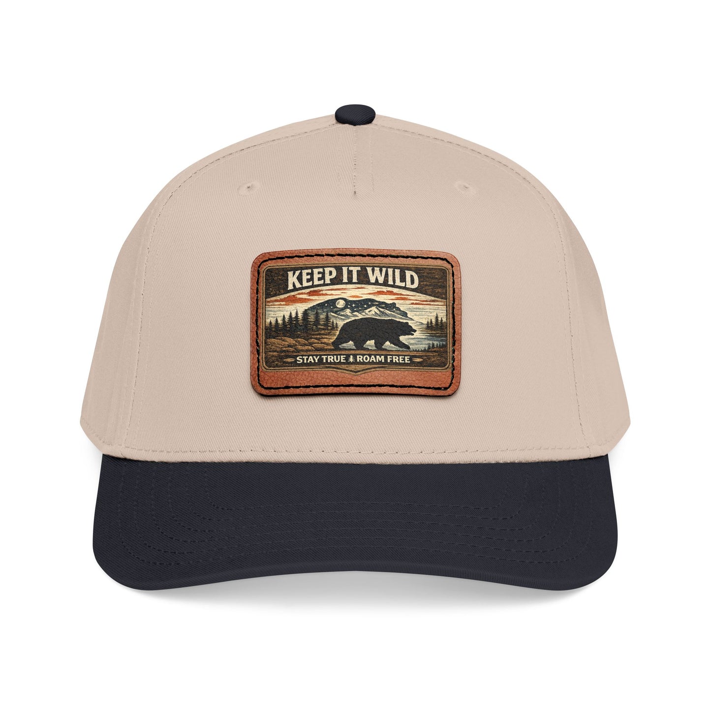 Keep It Wild Leather Patch  — Outdoor Adventure Trucker Hat