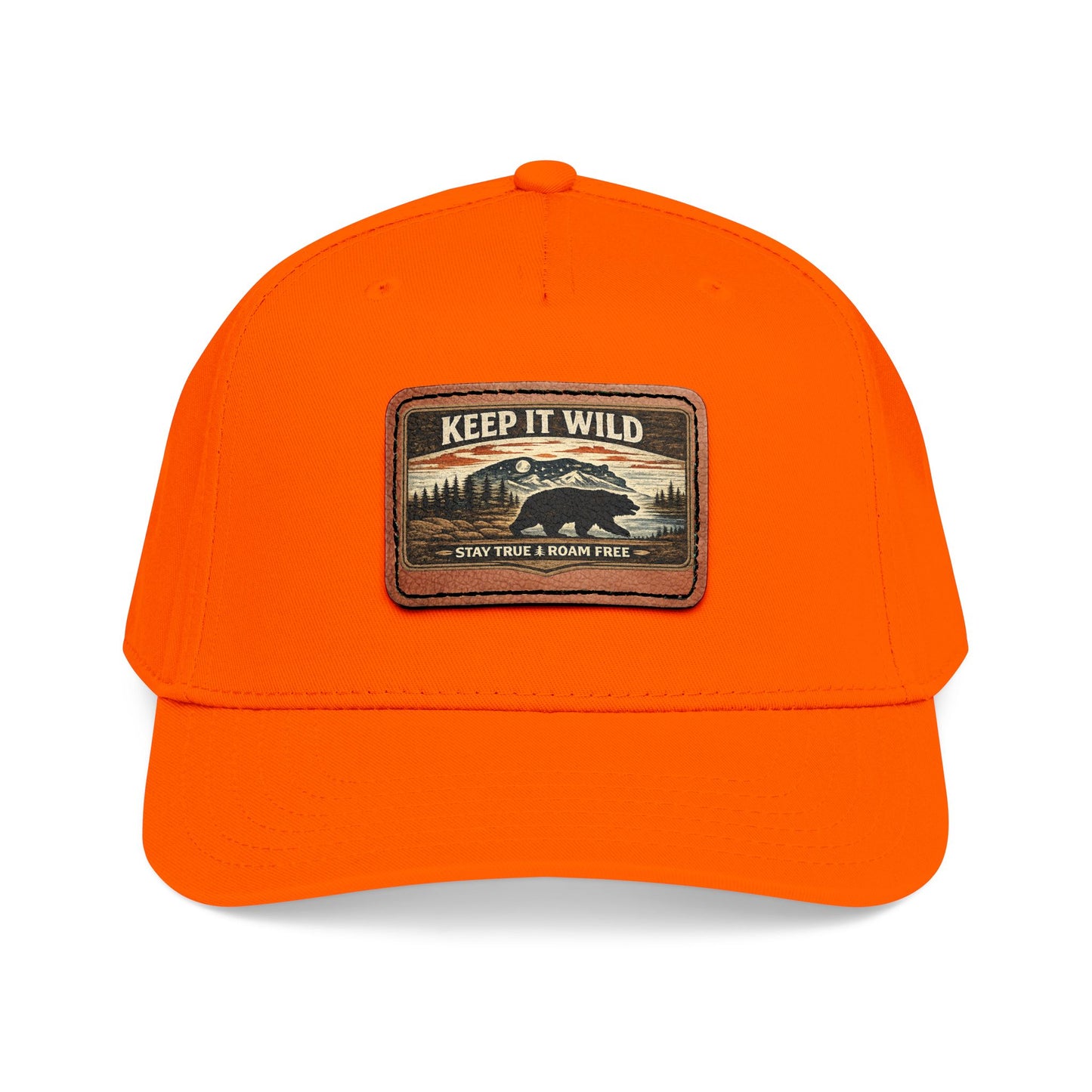 Keep It Wild Leather Patch  — Outdoor Adventure Trucker Hat