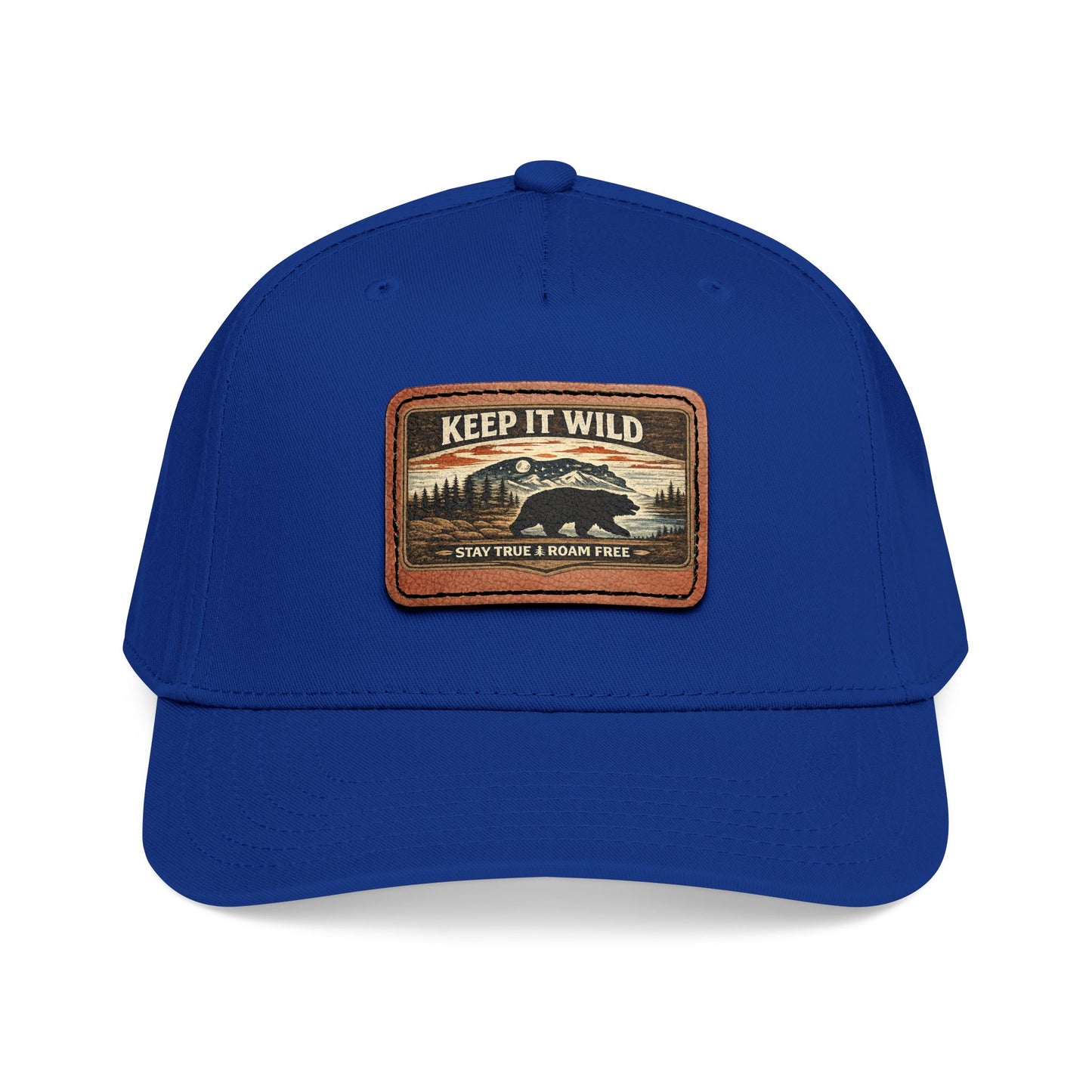 Keep It Wild Leather Patch  — Outdoor Adventure Trucker Hat