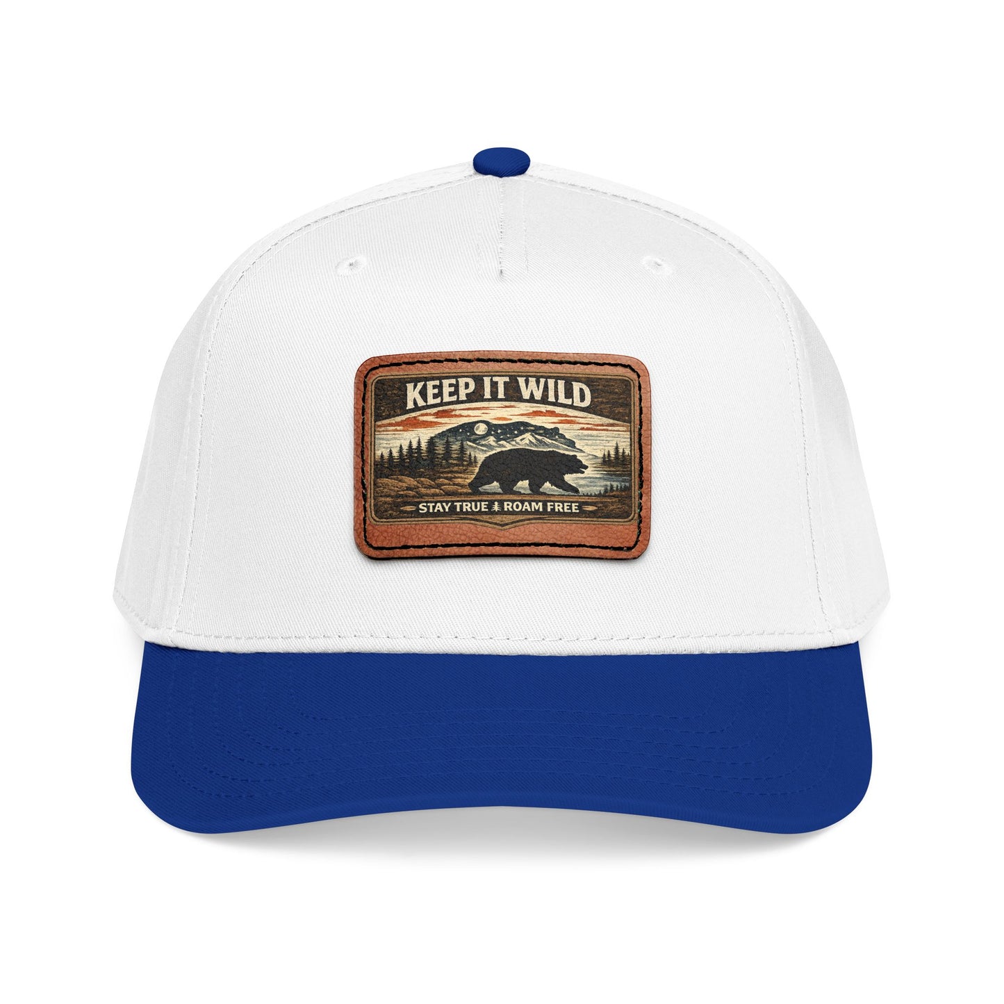 Keep It Wild Leather Patch  — Outdoor Adventure Trucker Hat
