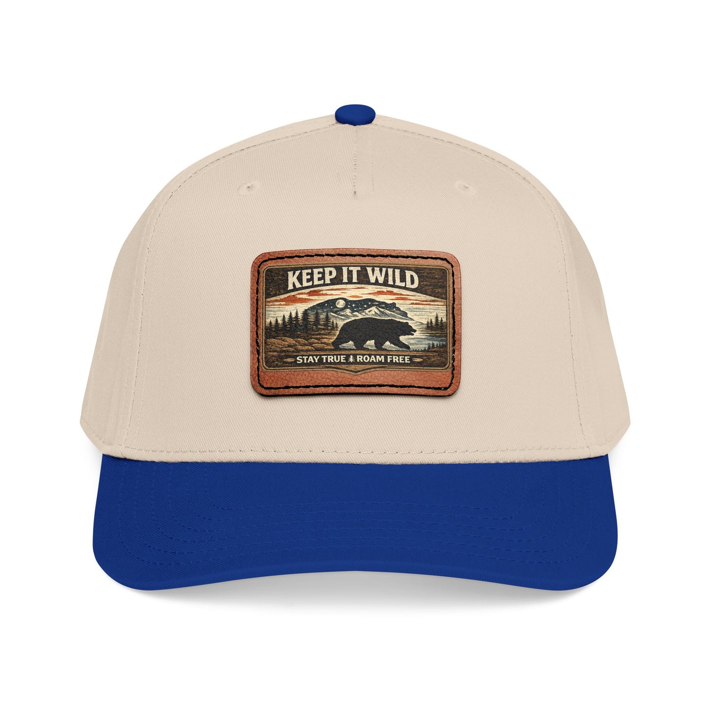 Keep It Wild Leather Patch  — Outdoor Adventure Trucker Hat
