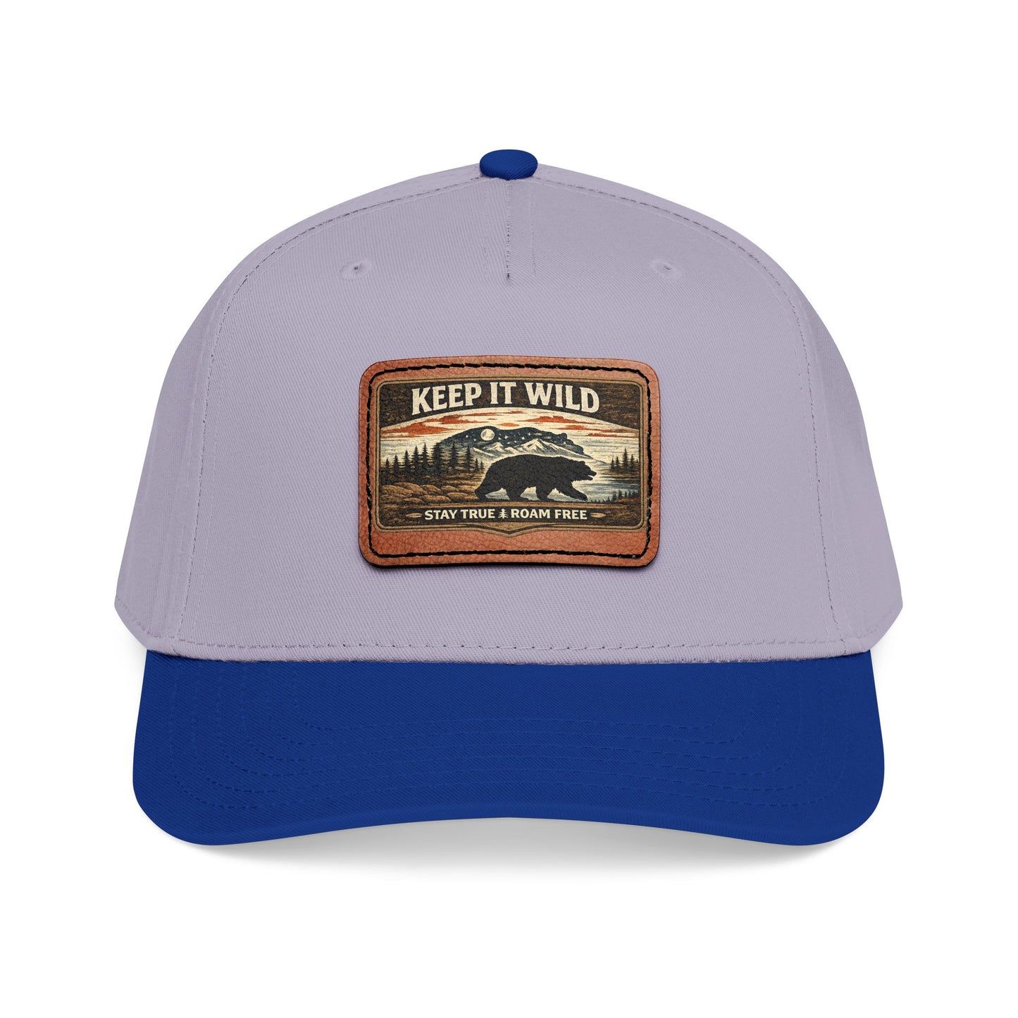 Keep It Wild Leather Patch  — Outdoor Adventure Trucker Hat