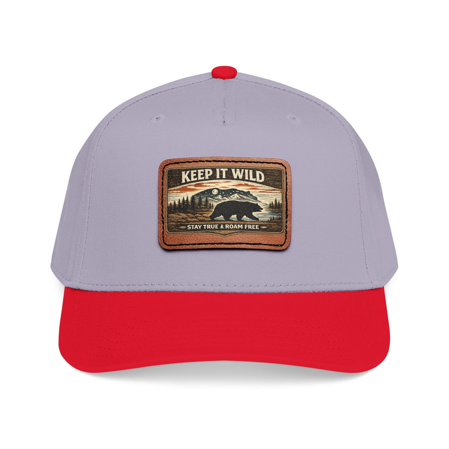 Keep It Wild Leather Patch  — Outdoor Adventure Trucker Hat